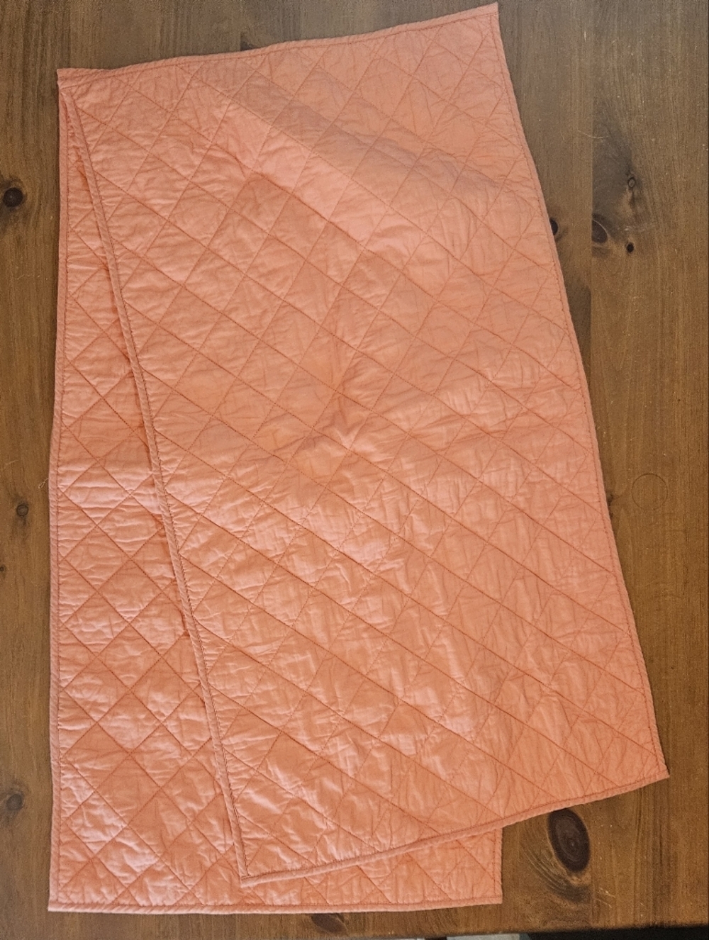 Crane And Canopy Diamond Quilt Sham Set of 2 King Pillow Shams Coral